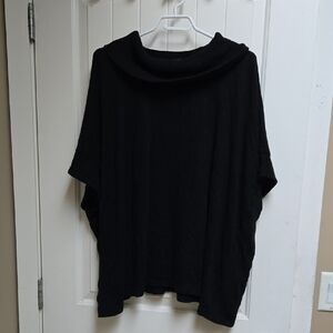 Banana Republic Factory Black Knit Top Short Sleeve Sweater Medium / Large